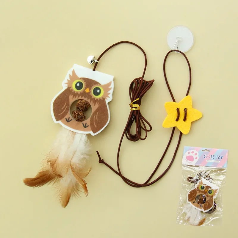jouet chat oiseau volant